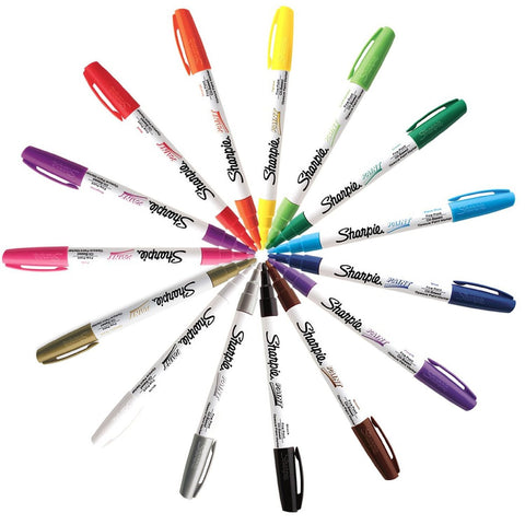 Sharpie Oil-Based Paint Markers - Fine Point 15-Color Set (35534~35548) 
