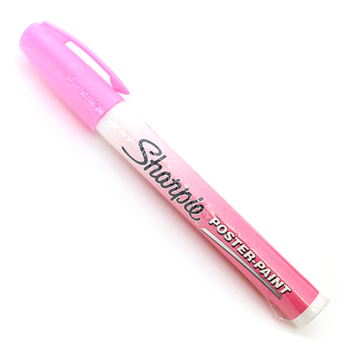 Sharpie Metallic Pink Water Based Pastel Paint Marker, Extra Fine Poin