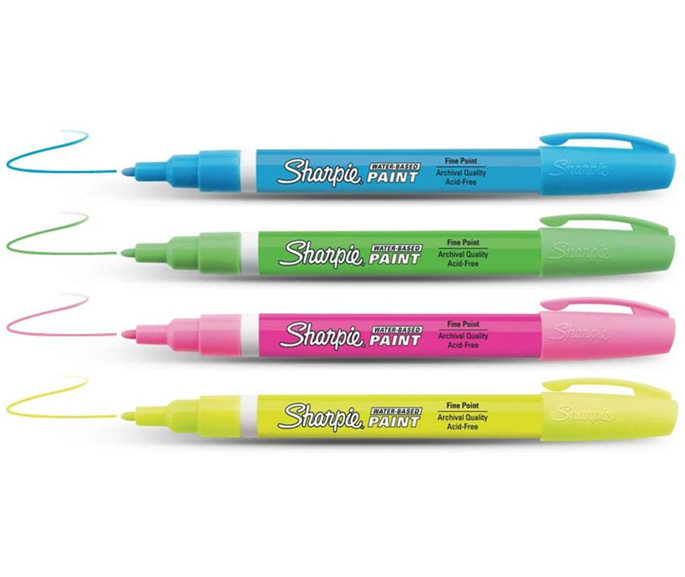 Sharpie Water-Based Paint Markers - Fine Point - Fluorescent Colors – Value  Products Global