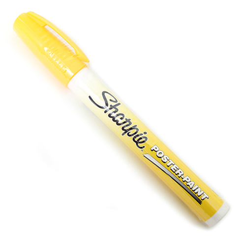 Sharpie Plastic Water-Based Medium Point Fluorescent Yellow Paint Marker (144)