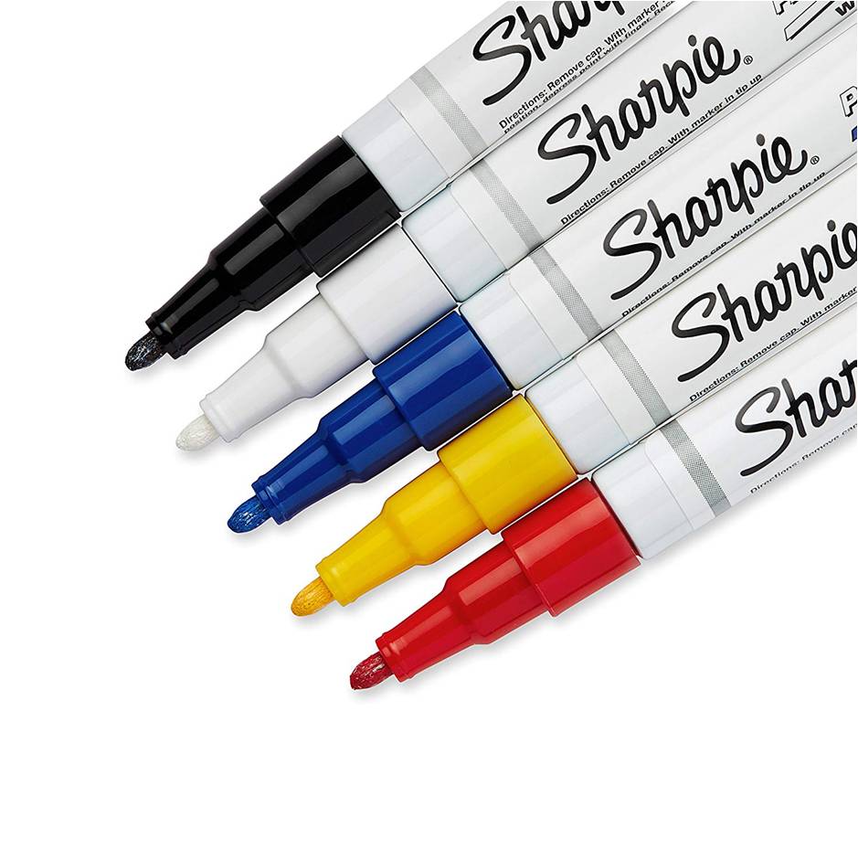 Sharpie 37371PP Oil-Based Fine Point Paint Marker, Assorted Colors