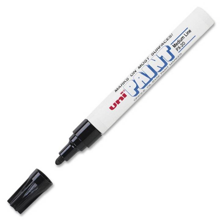 Uni-Paint PX-20 Oil Based Permanent Markers, Bullet Tip, Medium Point