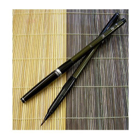 Yasutomo Kaimei Natural Hair Brush Pen with 7