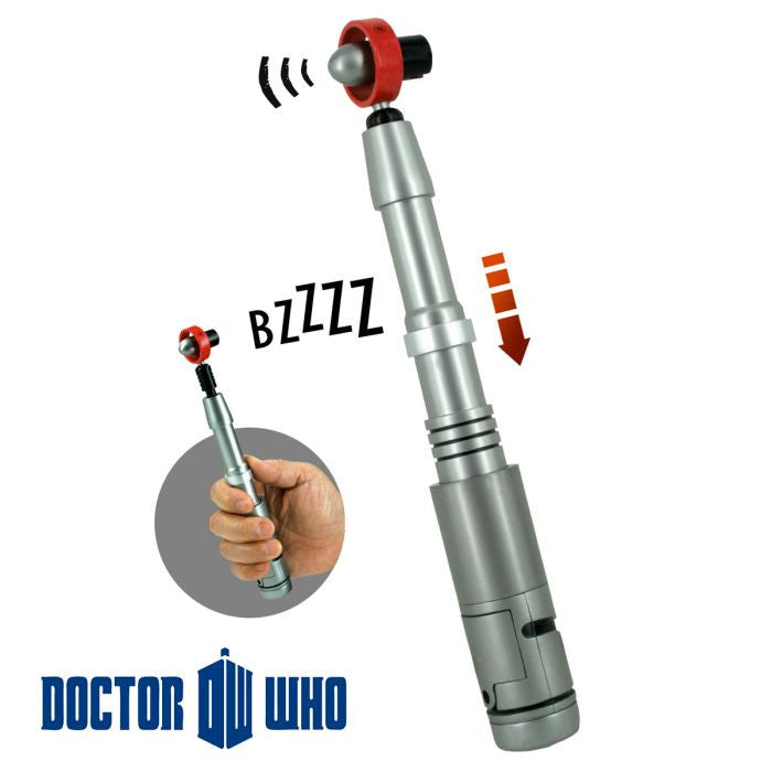Underground Toys Doctor Who Sonic Screwdriver - Fourth Doctor's Replica Gadget with Dr Who Sound Effects (05102)