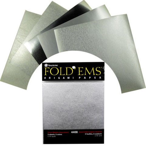Yasutomo Embossed Foil Origami Paper - Metallic Assortment
